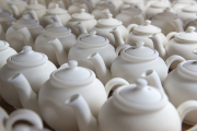 690 Teapots In Bisque