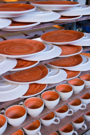 Items Glazed Outside, Waxed Inside For Speciality Firing