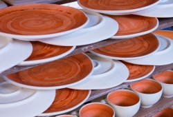 Items Glazed Outside, Waxed Inside For Speciality Firing