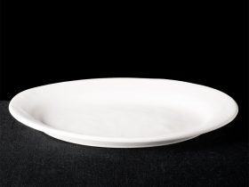 Irregular Rimmed Oval Platter