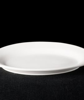 Irregular Rimmed Oval Platter