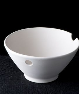 Large Tapered Bowl With Chopstick Rest